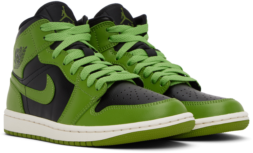 nike jordan green black