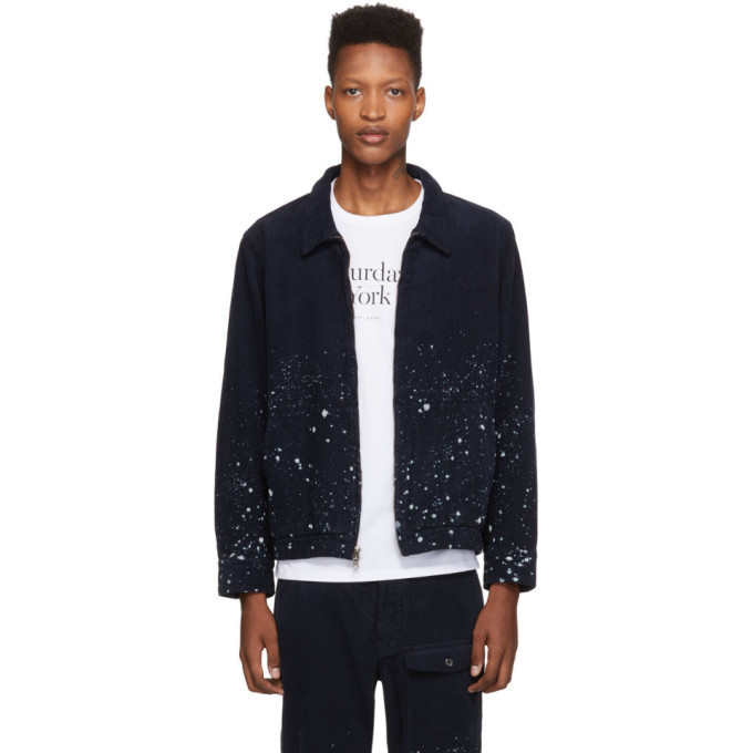 Saturdays NYC Navy Cord Harrison Jacket 