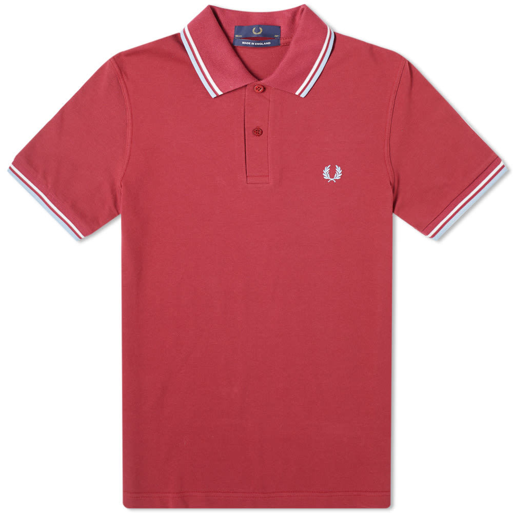 Fred Perry Reissues Original Twin Tipped Polo Maroon, White & Ice Fred ...