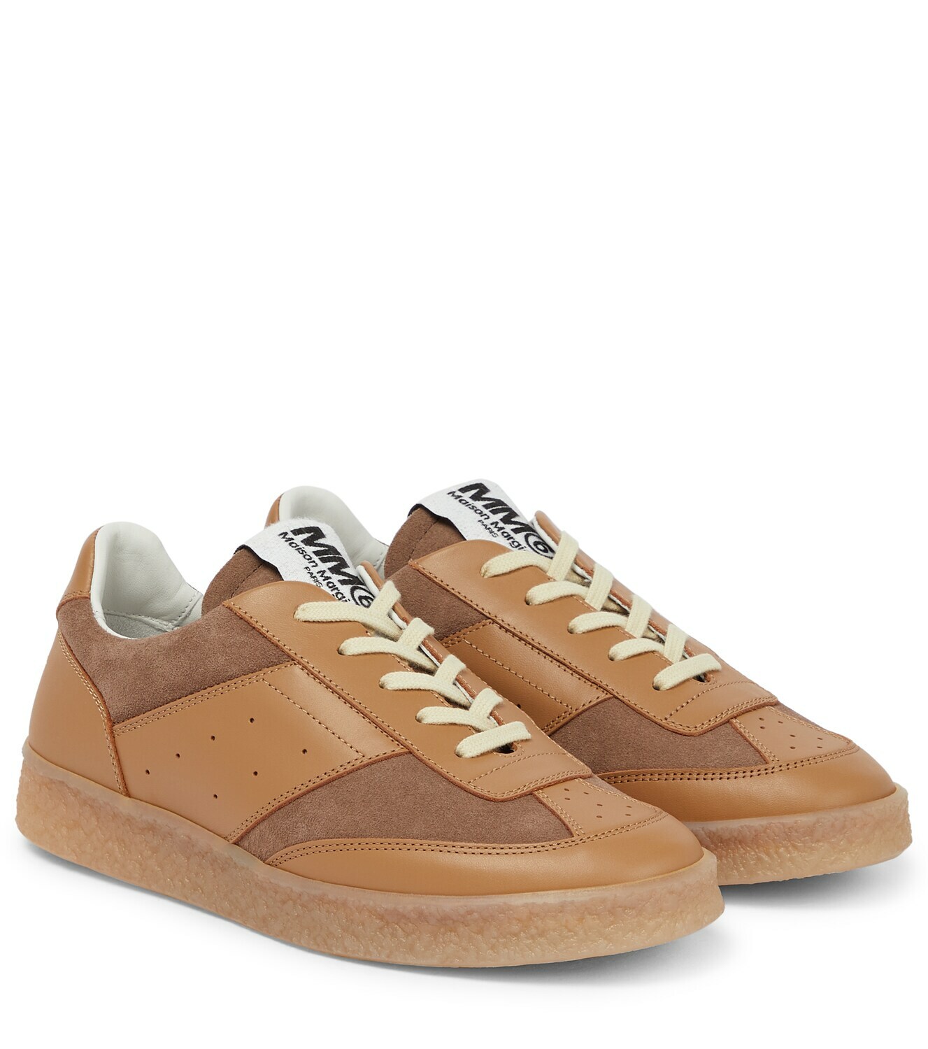 MM6 Maison Margiela - Leather and suede sneakers MM6 Maison Margiela