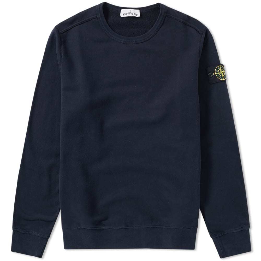 Stone Island Garment Dyed Crew Sweat Blue Stone Island