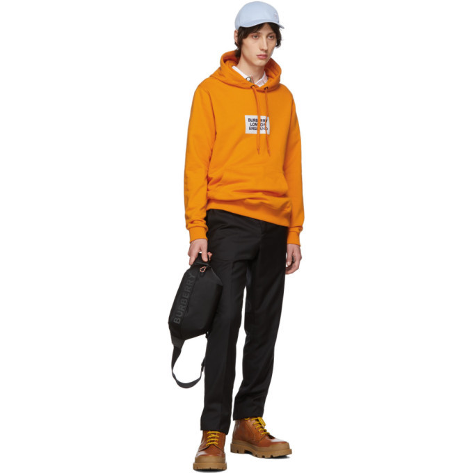 Burberry Orange Square Logo Sweatshirt Burberry