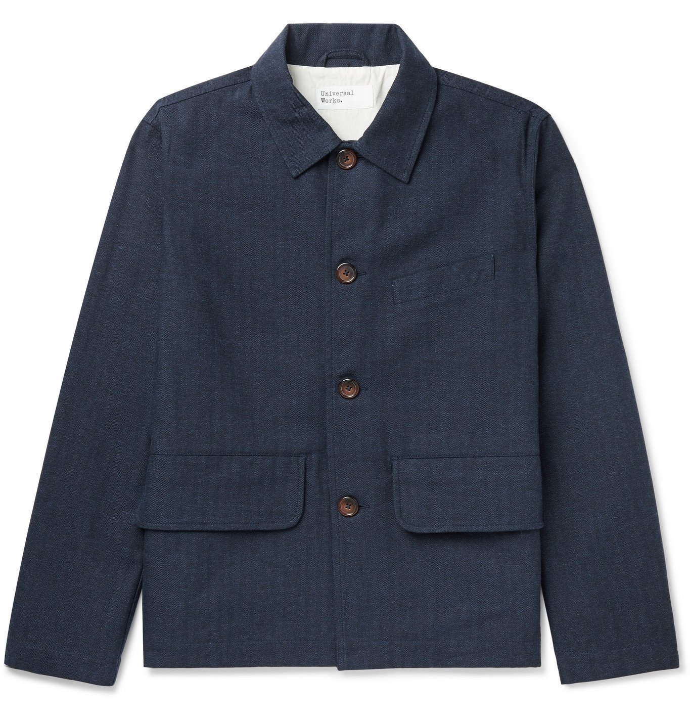 universal-works-warmus-ii-herringbone-cotton-blend-jacket-blue