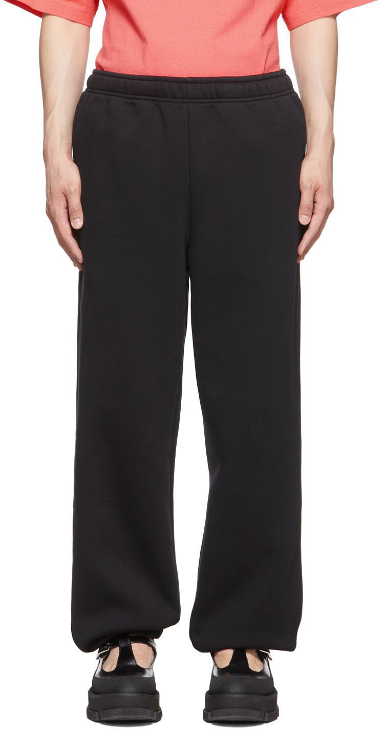 Acne Studios Black Organic Cotton Lounge Pants Acne Studios