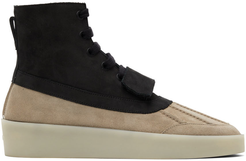 Fear of God Black & Taupe Duck Boots Fear Of God