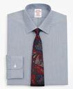 Brooks Brothers Men's Stretch Madison Relaxed-Fit Dress Shirt, Non-Iron Stripe | Sodalite