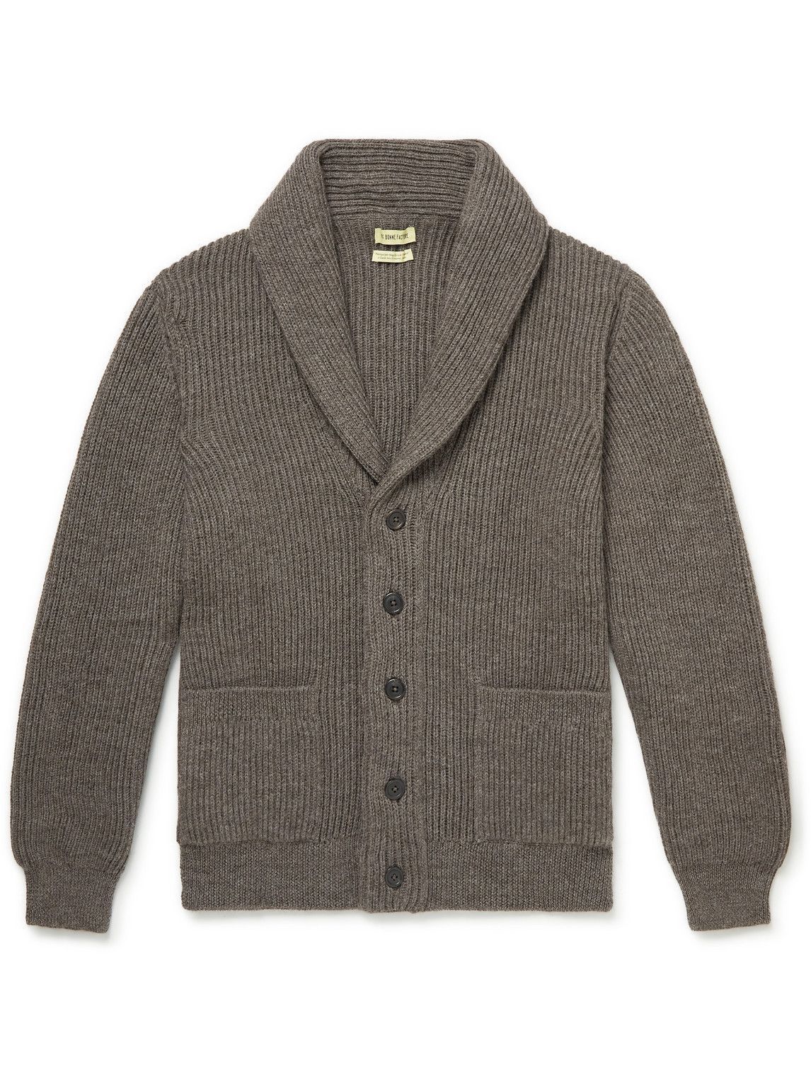 De Bonne Facture - Shawl-Collar Ribbed Alpaca and Wool-Blend