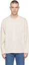 Levi's Off-White Slouchy Pocket Long Sleeve T-Shirt