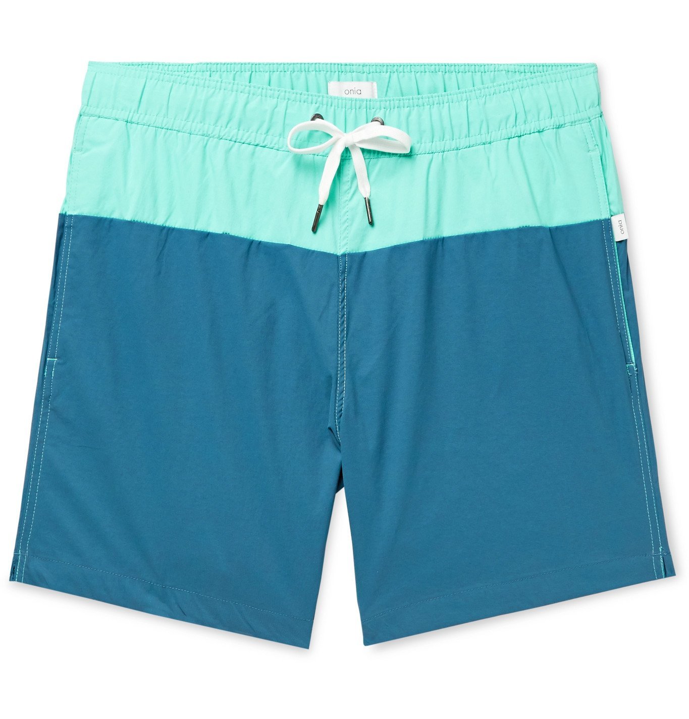 Onia - Charles Colour-Block Swim Shorts - Blue Onia