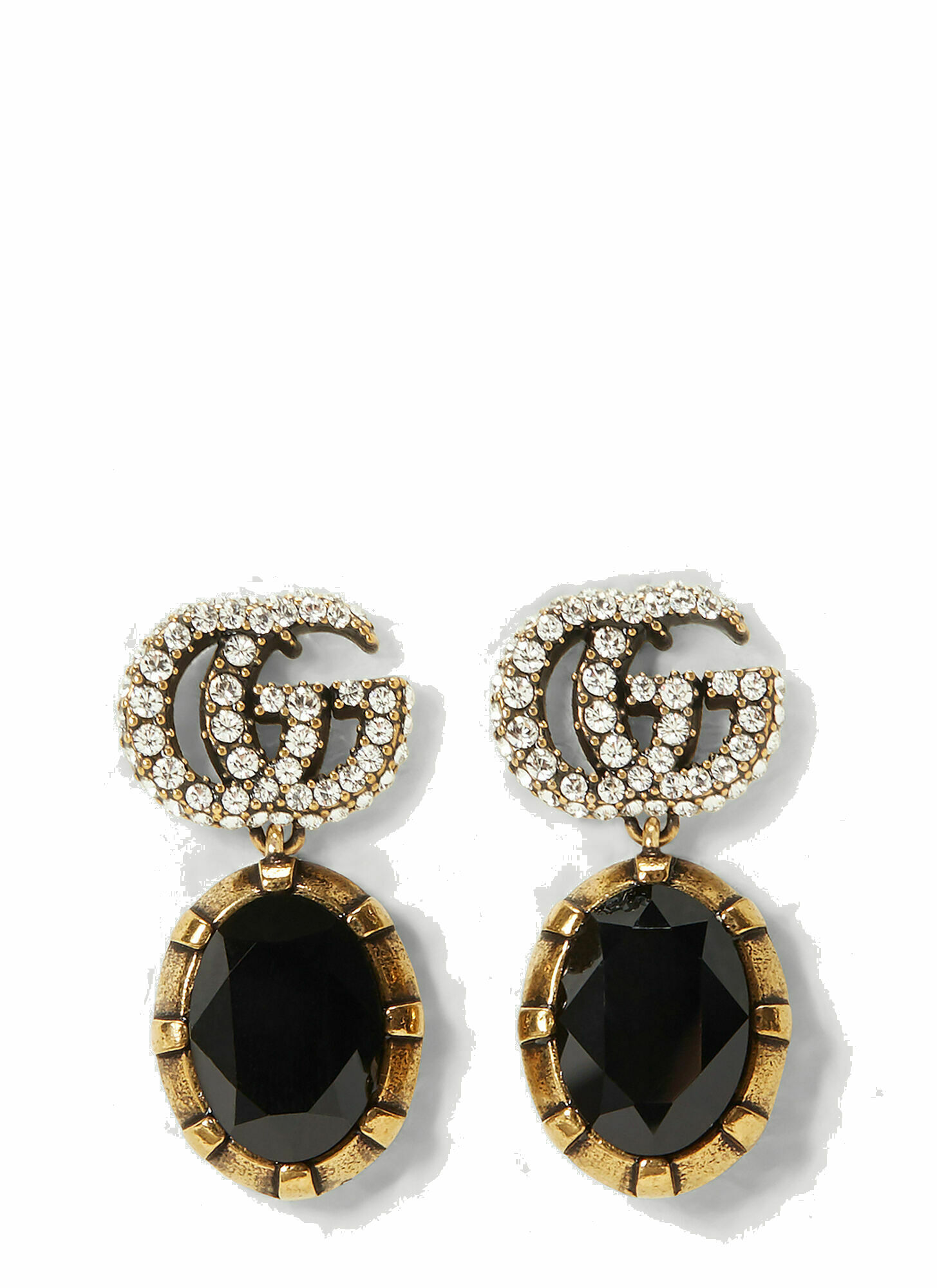Photo: GG Crystal-Embellished Earrings in Gold