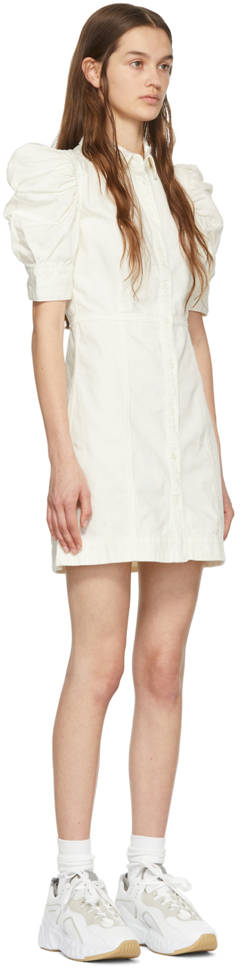 Frame Off-White Gillian Mini Dress Frame Denim