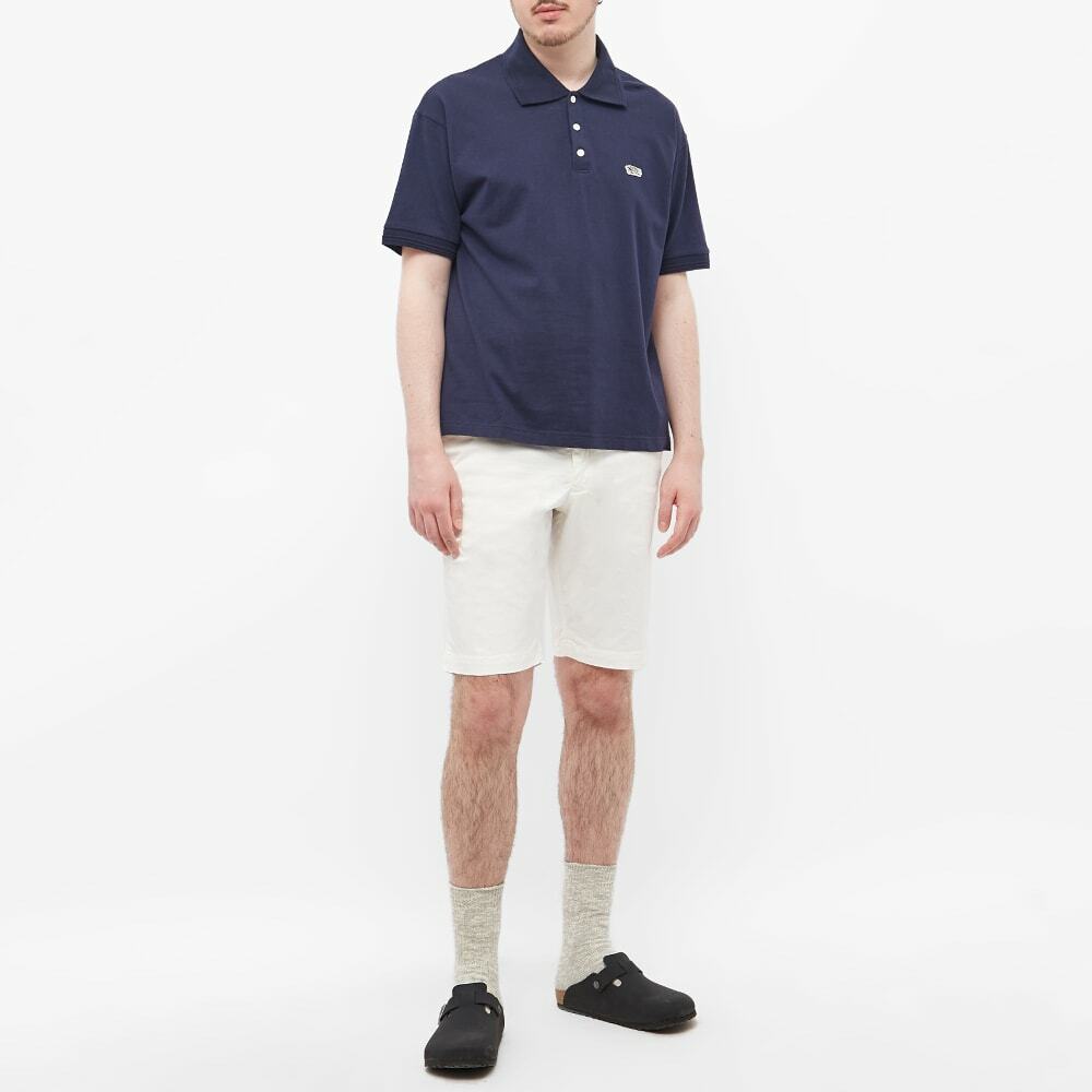 Beams Plus Men's Ivy Chino Shorts in White Beams Plus