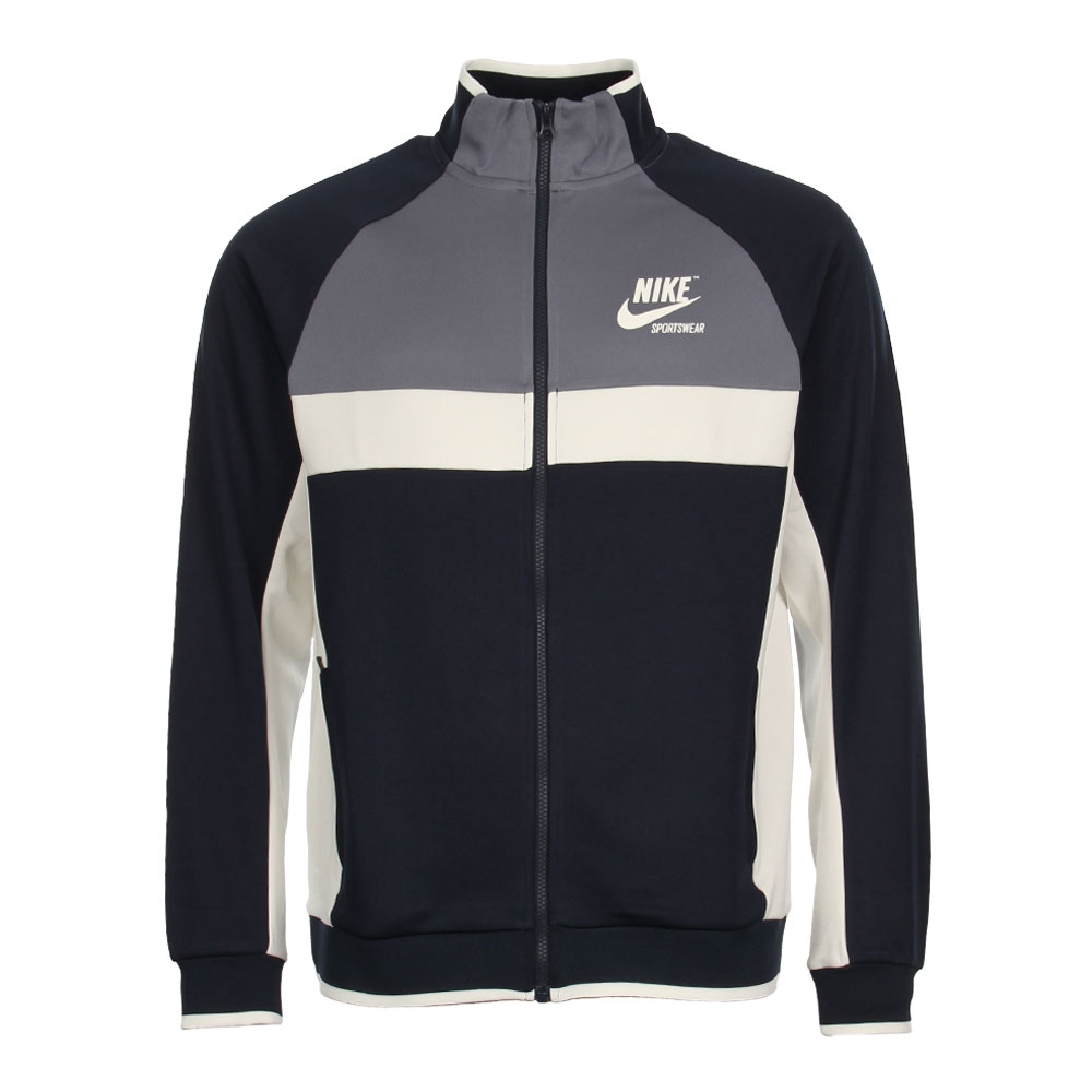 nike navy blue track jacket