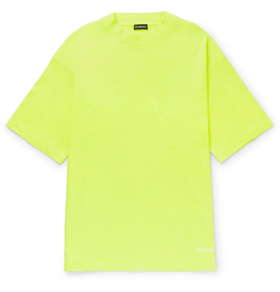 balenciaga t shirt mens yellow