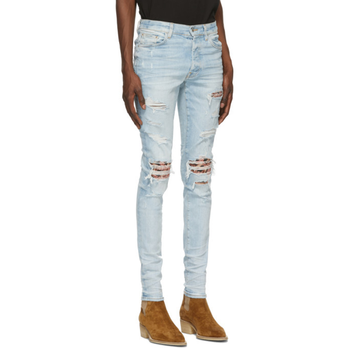 amiri banana leaves jeans