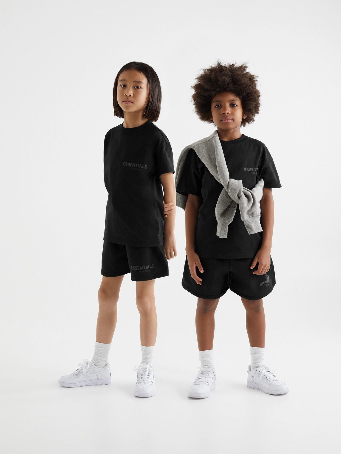 Fear of God Essentials Kids - Logo-Print Cotton-Blend Jersey T-Shirt ...