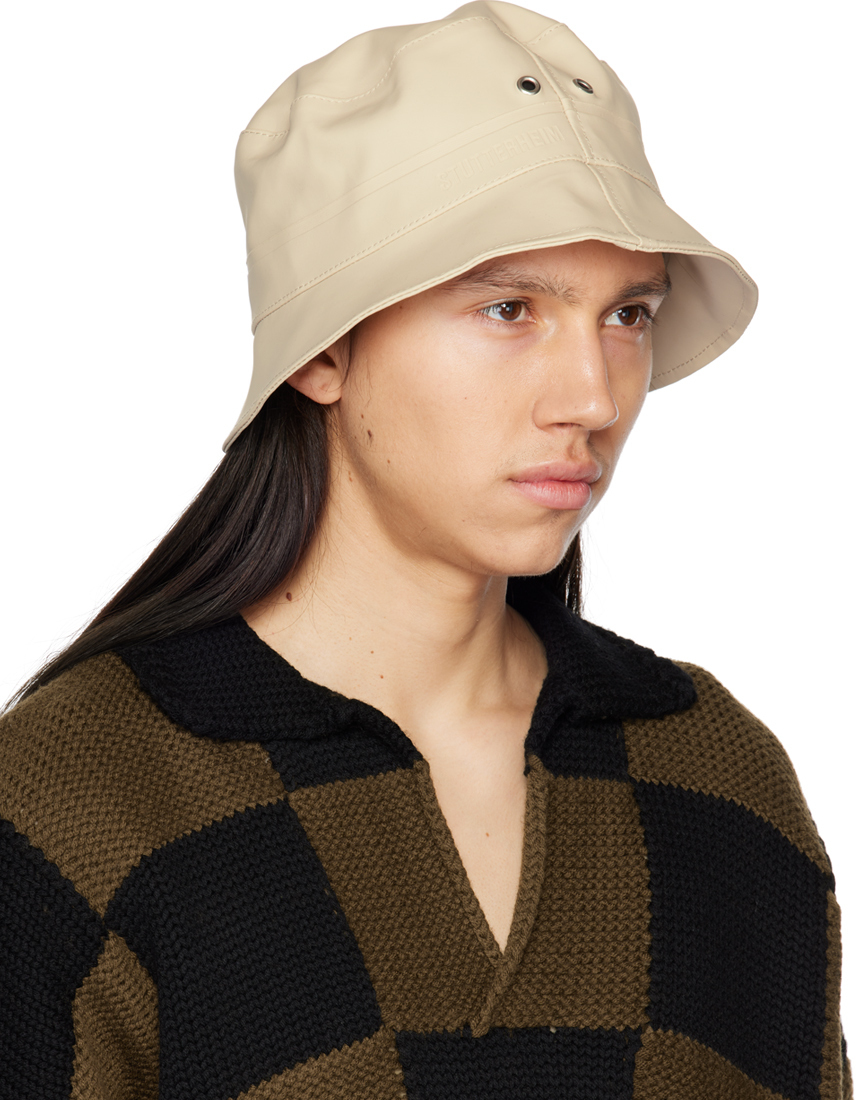 Stutterheim Beige Beckholmen Bucket Hat Stutterheim