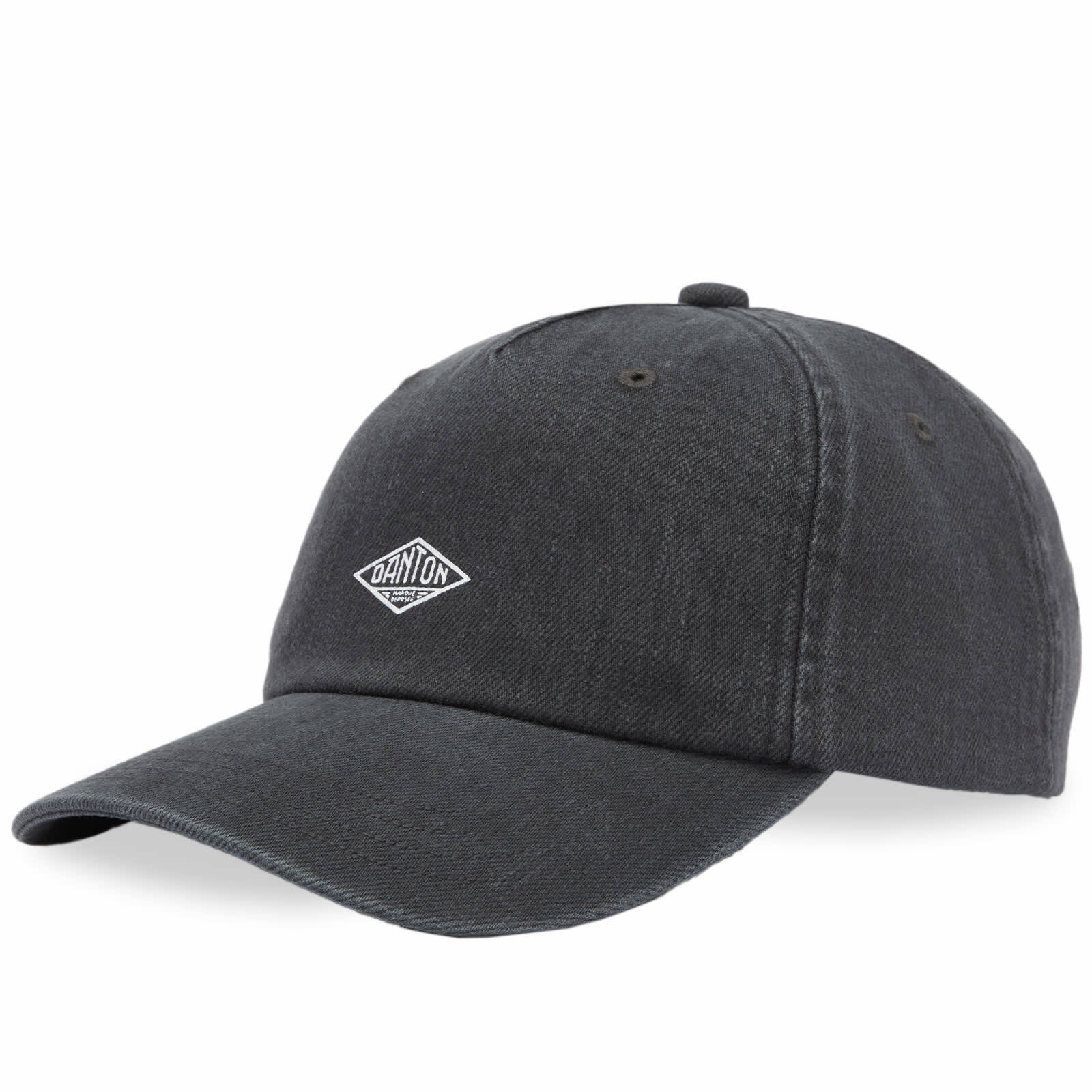 Danton Men's Washed Baseball Cap In Charcoal Black Danton