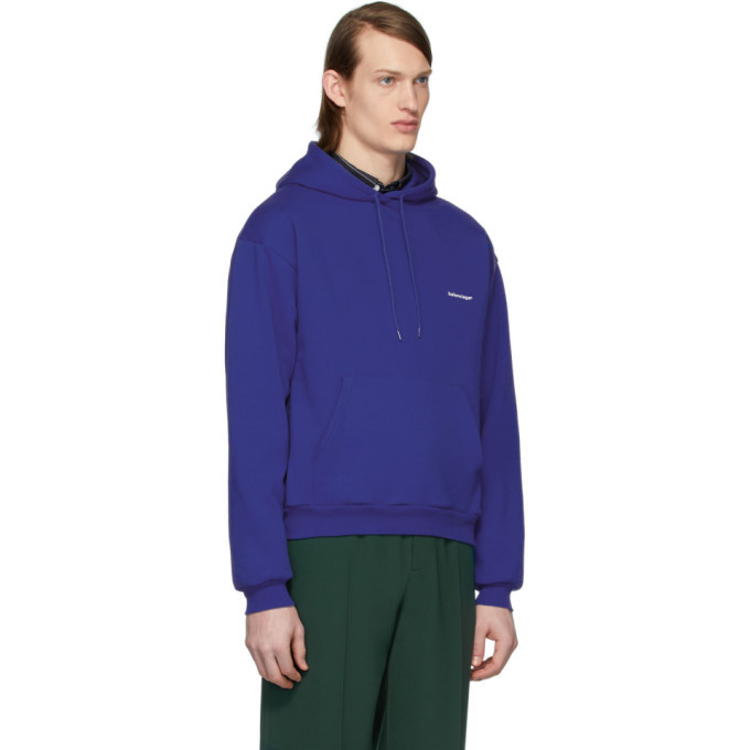 Balenciaga Blue Copyright Hoodie Balenciaga