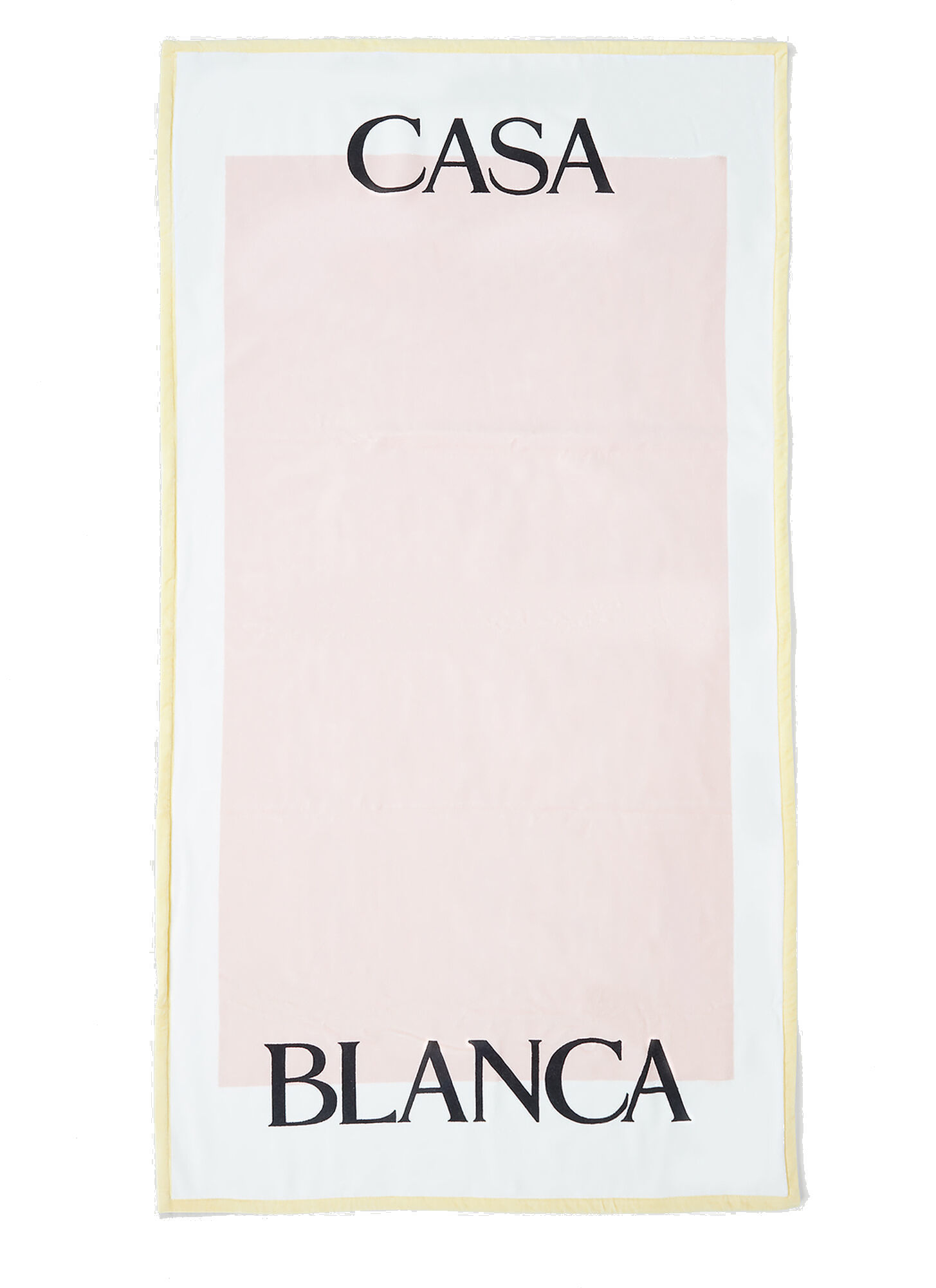 Photo: Logo Print Towel in Pink