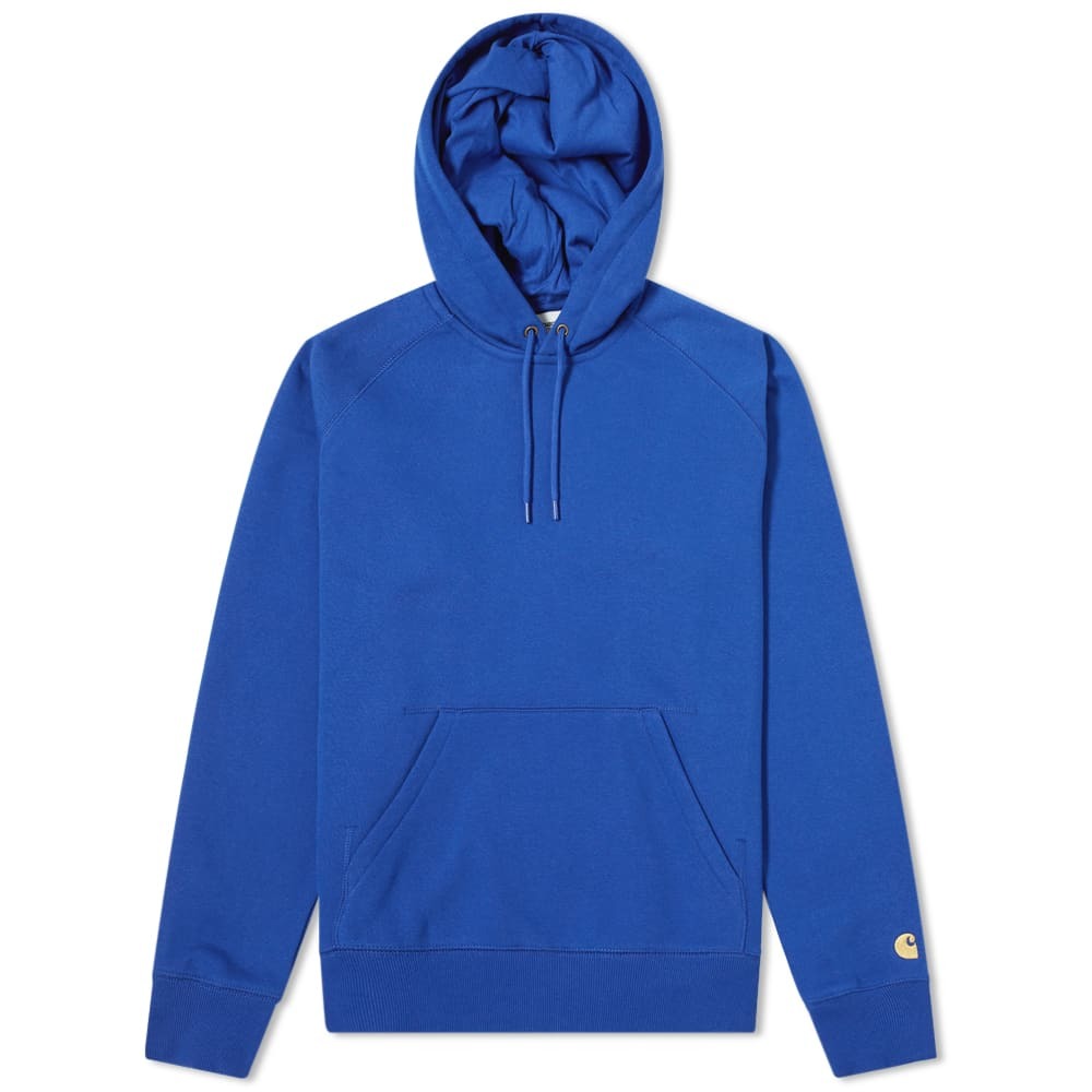 Carhartt Hooded Chase Sweat Thunder Blue & Gold Carhartt x Patta