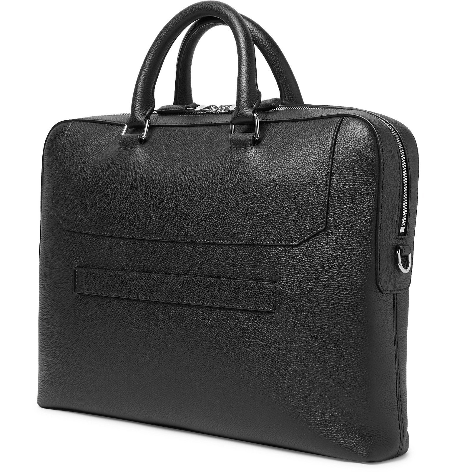 Dunhill PebbleGrain Leather Briefcase Black Dunhill
