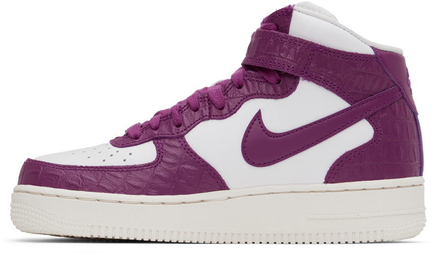 Nike Purple & White Air Force 1 '07 Sneakers Nike