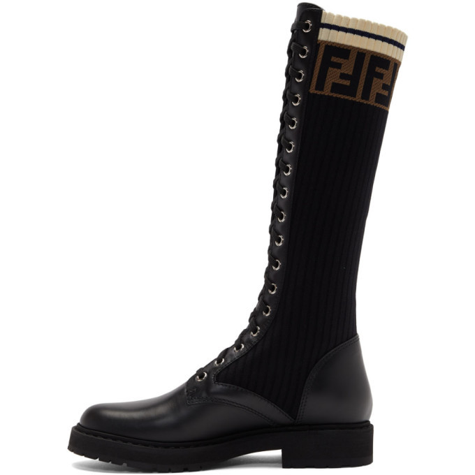 fendi tall combat boots