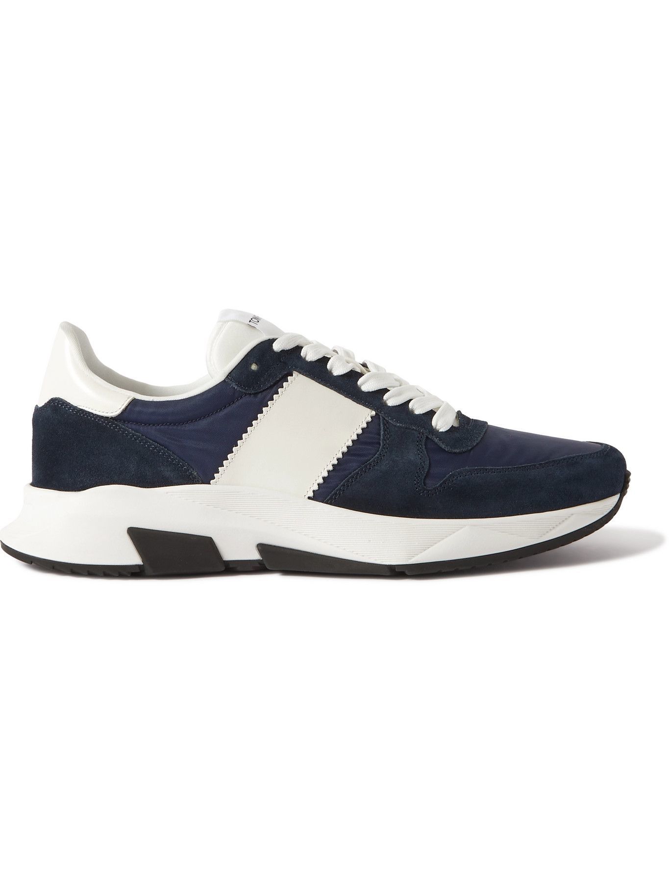 TOM FORD - Jagga Leather-Trimmed Nylon and Suede Sneakers - Blue TOM FORD