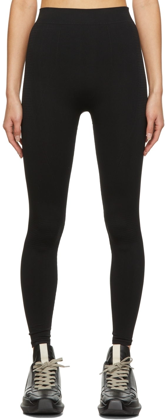 Rick Owens Black Knit Active Leggings Rick Owens