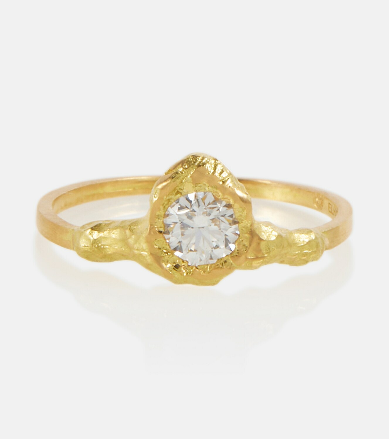 Elhanati - Iman 18kt gold ring with diamond Elhanati