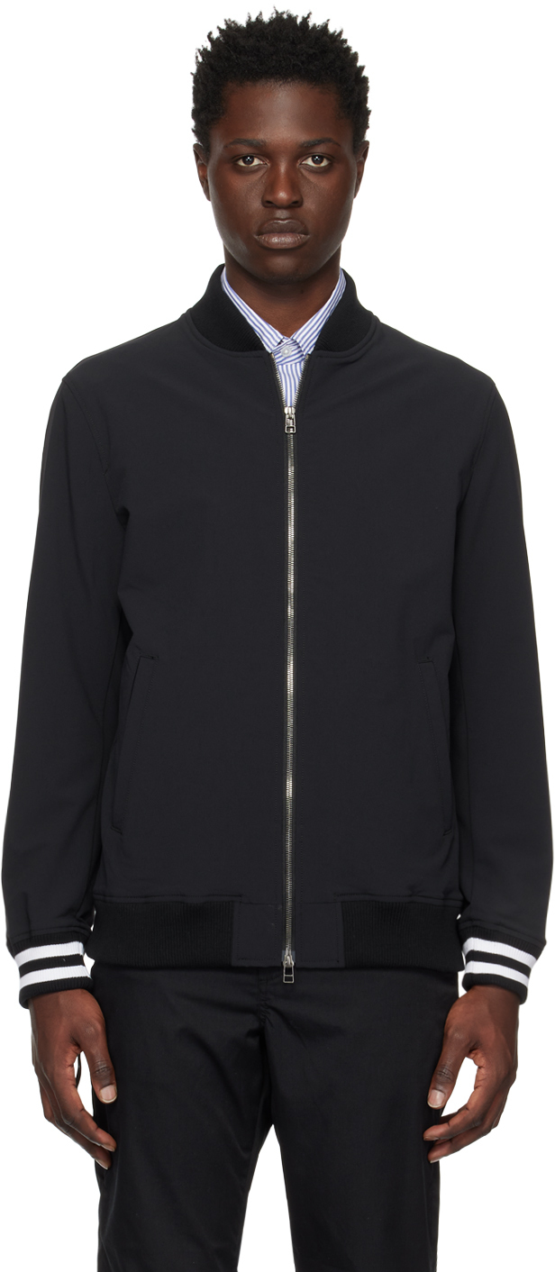 Uniform Experiment Black Ribbed Bomber Jacket Uniform Experiment