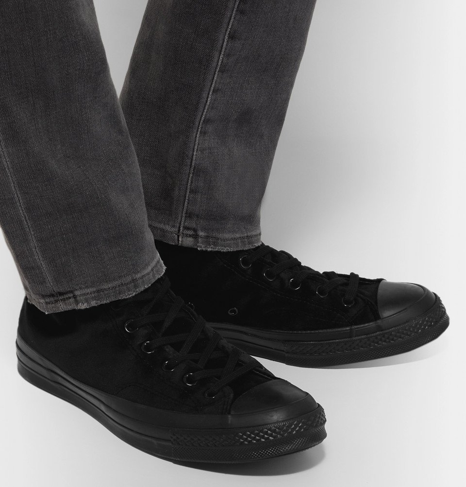 Converse - Chuck 70 Velvet High-Top Sneakers - Black Converse