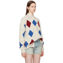Isabel Marant Etoile Off-White Argyle Gink Sweater