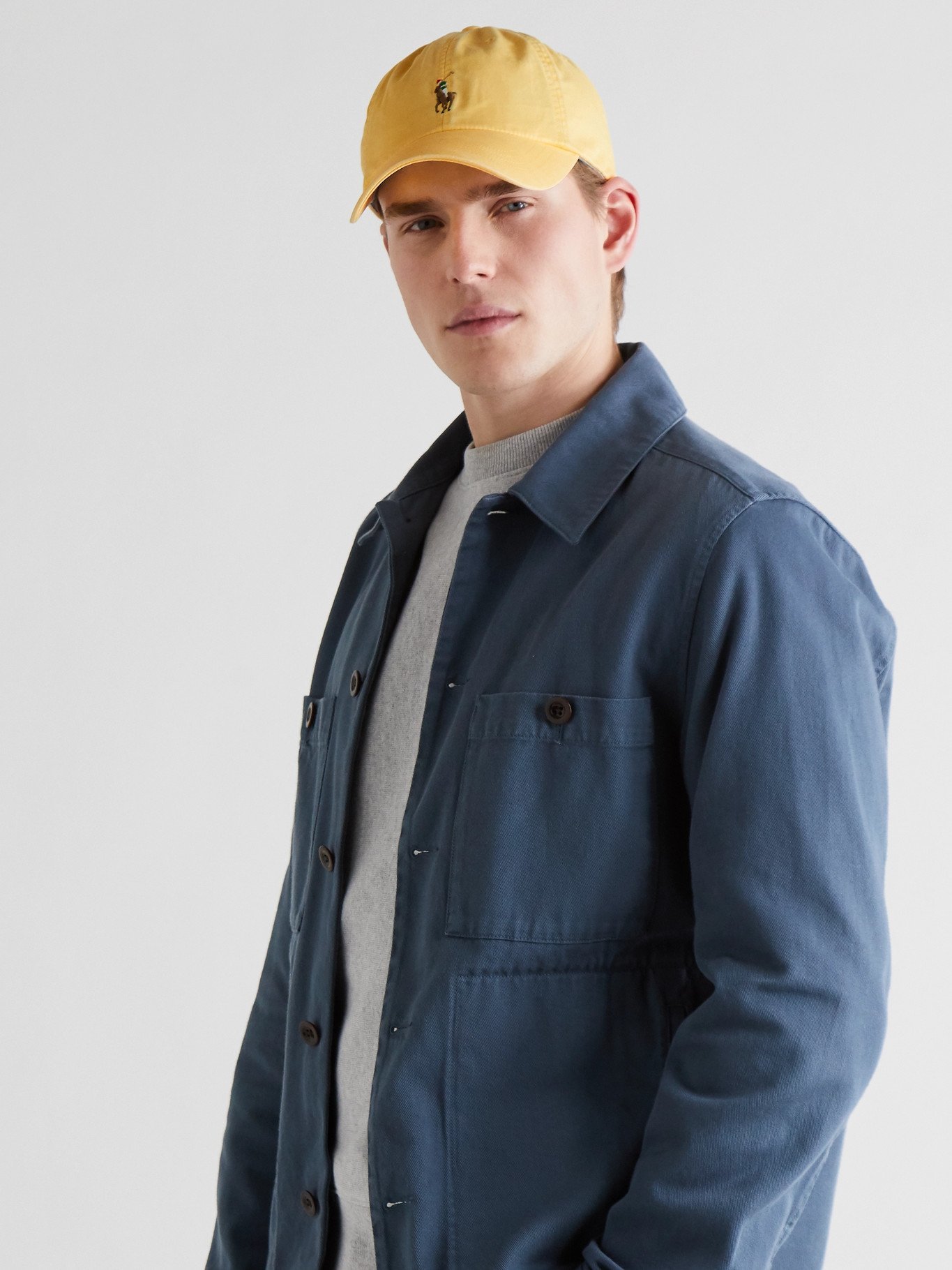 POLO RALPH LAUREN - Logo-Embroidered Stretch-Cotton Twill Baseball Cap -  Yellow Polo Ralph Lauren