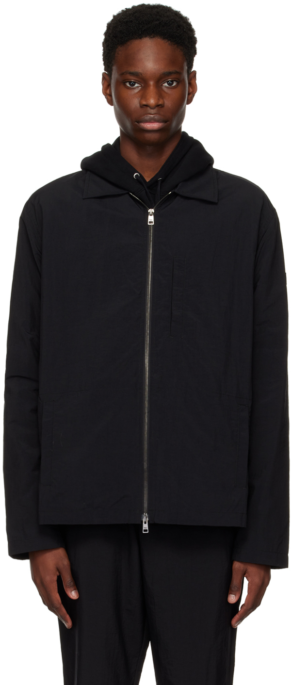 Maison Kitsuné Black Water-Repellent Jacket Maison Kitsune