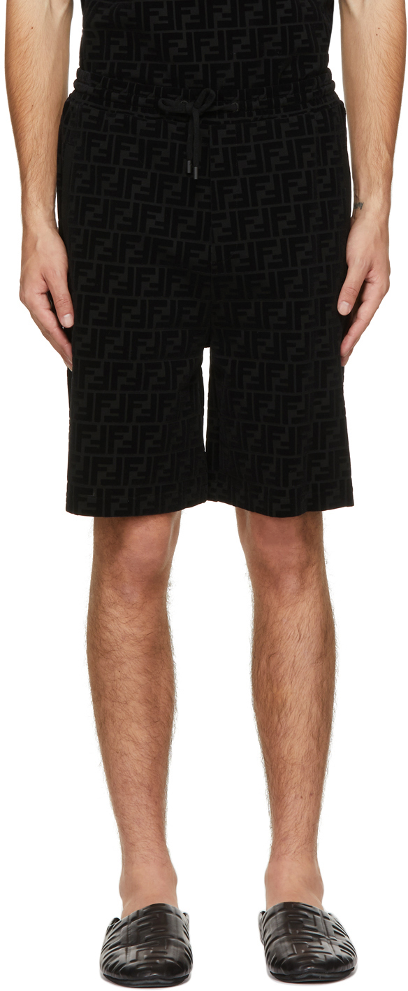 black fendi shorts