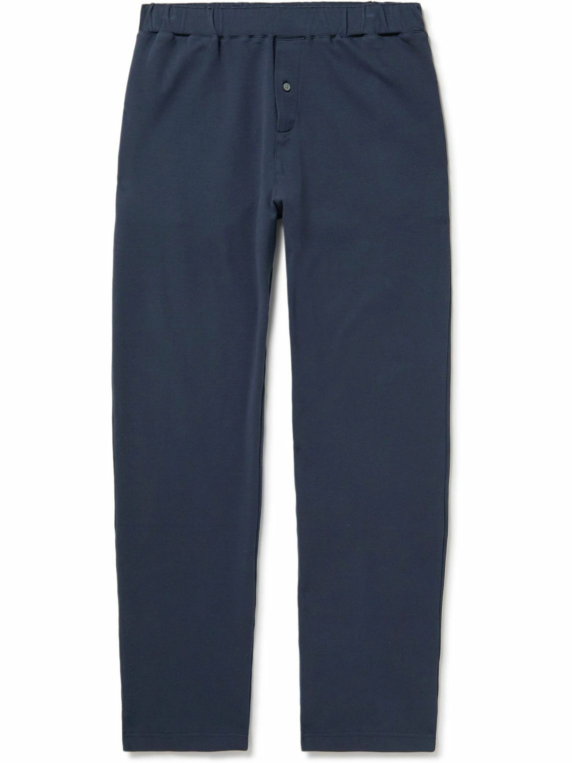 Mr P. - Cotton-Jersey Pyjama Trousers - Blue Mr P.