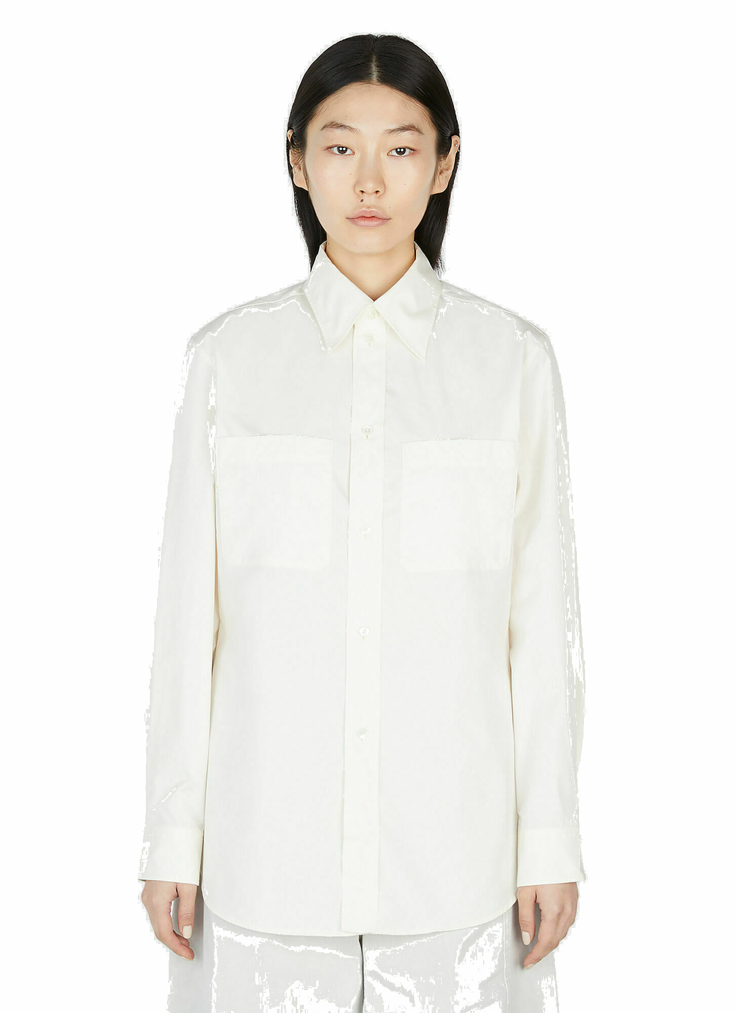Lemaire - Fitted Shirt in White Lemaire