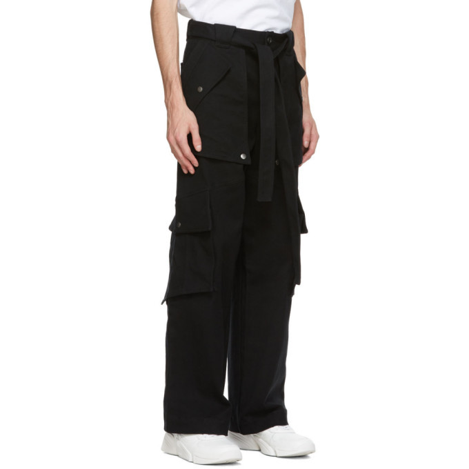 oversized black cargo pants