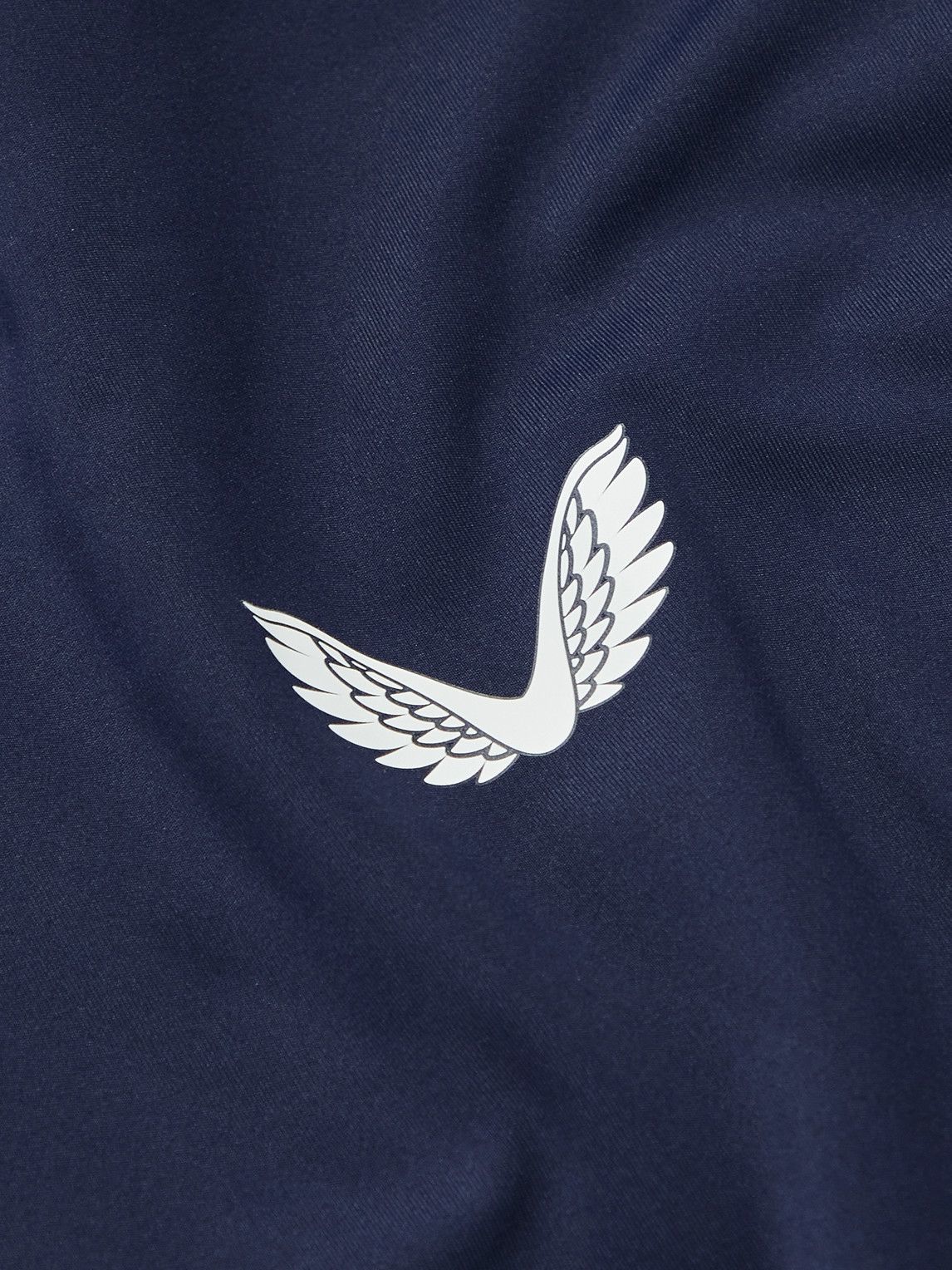 Castore - Logo-Print Stretch-Jersey Half-Zip Running Top - Blue CASTORE