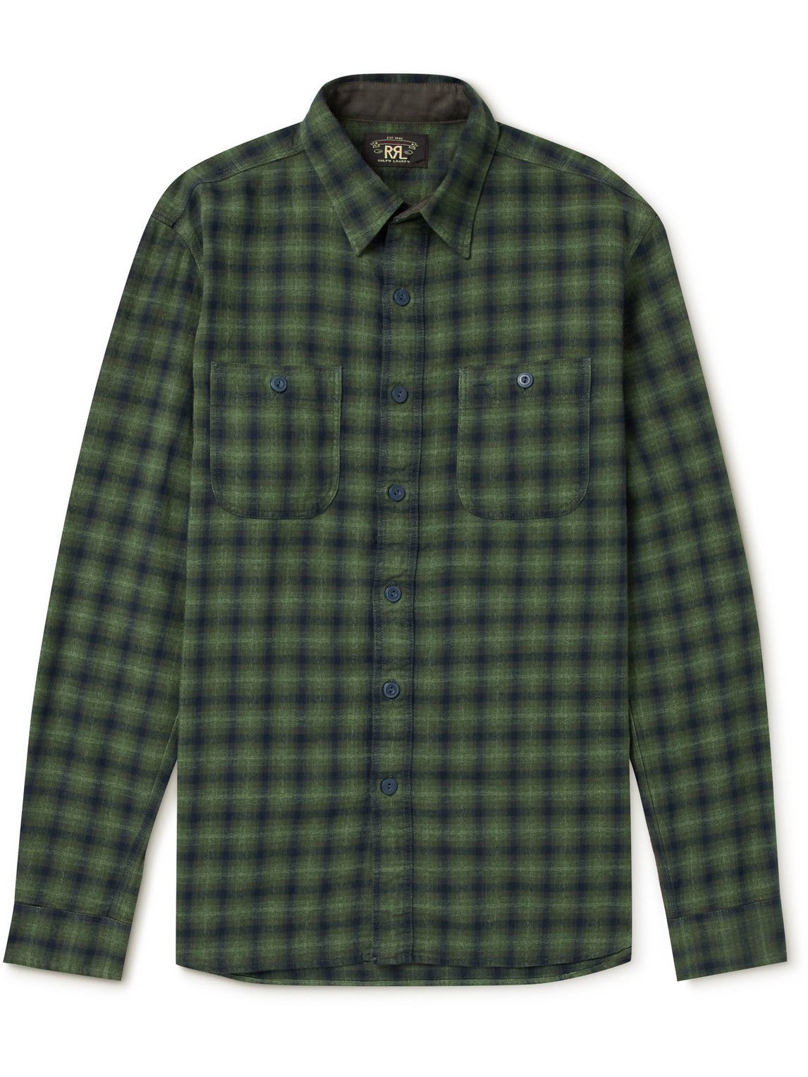 RRL - Farrell Checked Cotton Shirt - Green RRL