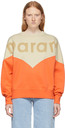Isabel Marant Etoile Beige & Orange Houston Sweatshirt