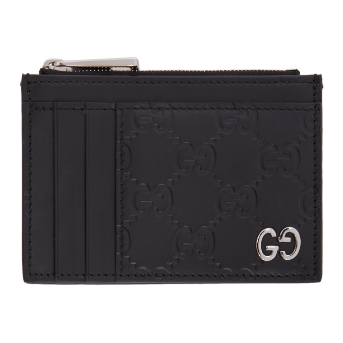 Gucci Black Gucci Signature Card Holder Gucci