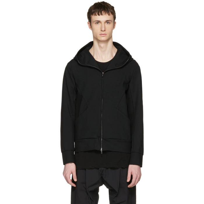 Attachment Black Waterproof Hooded Zip-Up Pullover Attachment