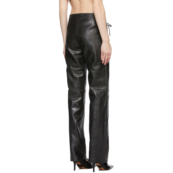 Saks Potts Black Leather Christina Trousers Saks Potts