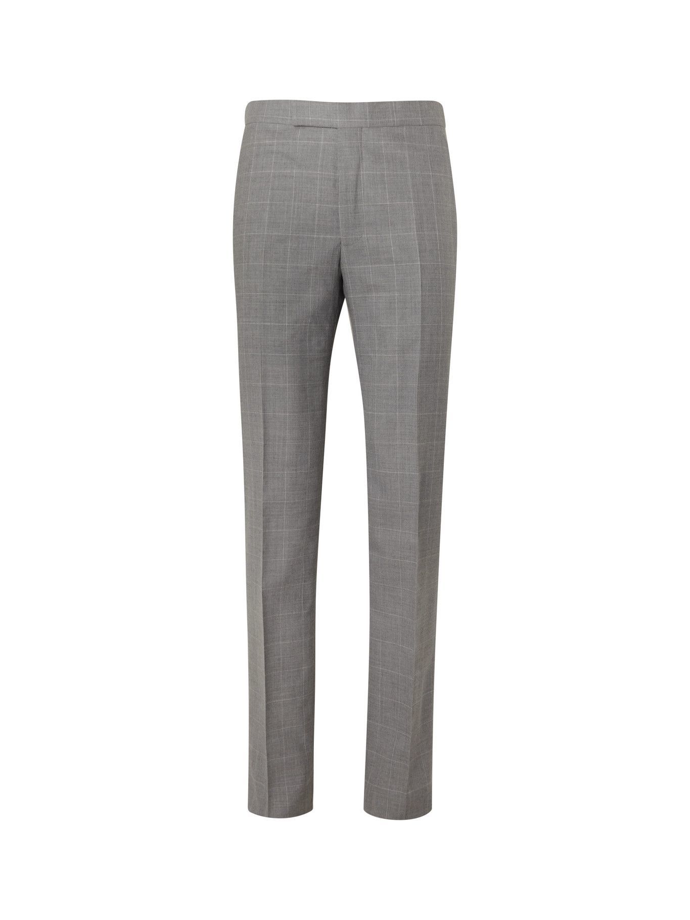 RICHARD JAMES - Checked Wool Suit Trousers - Gray Richard James