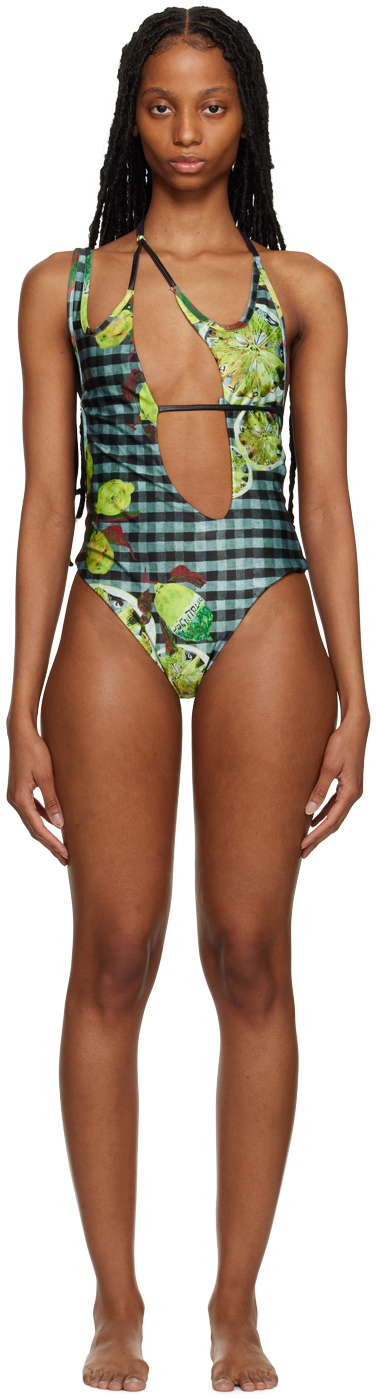 Photo: Ottolinger Multicolor Laced One-Piece Swimsuit