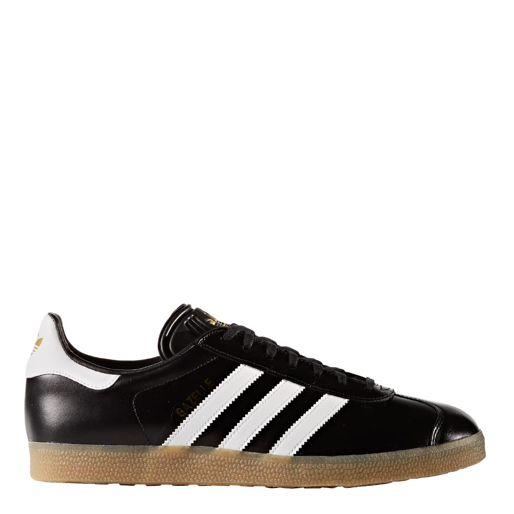 black and gold adidas gazelle trainers