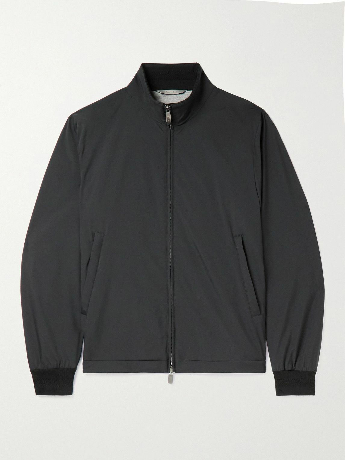 Canali - Shell Bomber Jacket - Black Canali